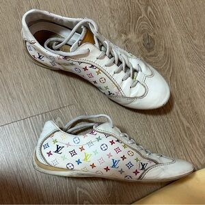 Louis Vuitton Women's White Multicolor Sneakers